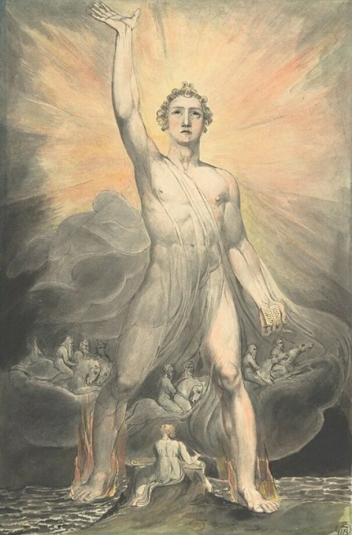 Angel Of The Revelation By William Blake 