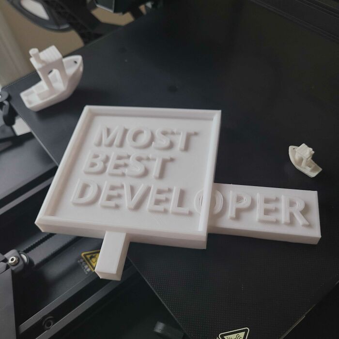 Printing Out A Trophy For A Terrible Ui Hackathon I'm Hosting