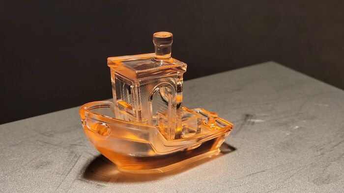 Translucent Orange Benchy Right Out Of The Oven