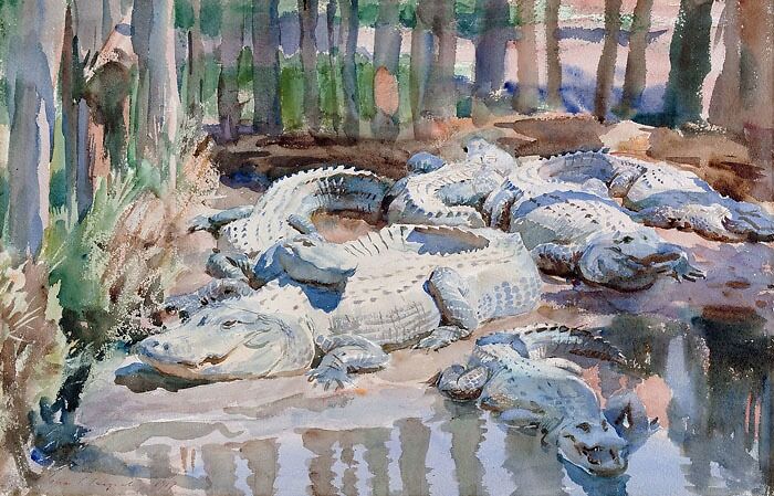 Muddy Alligators By John Singer Sargent
