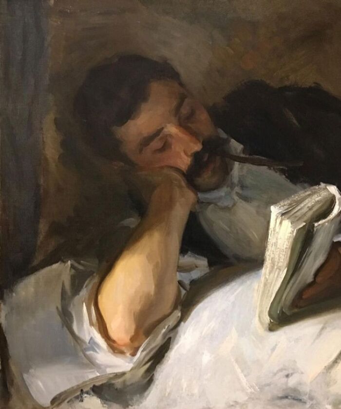 Man Reading (Nicola d’Inverno) By John Singer Sargent