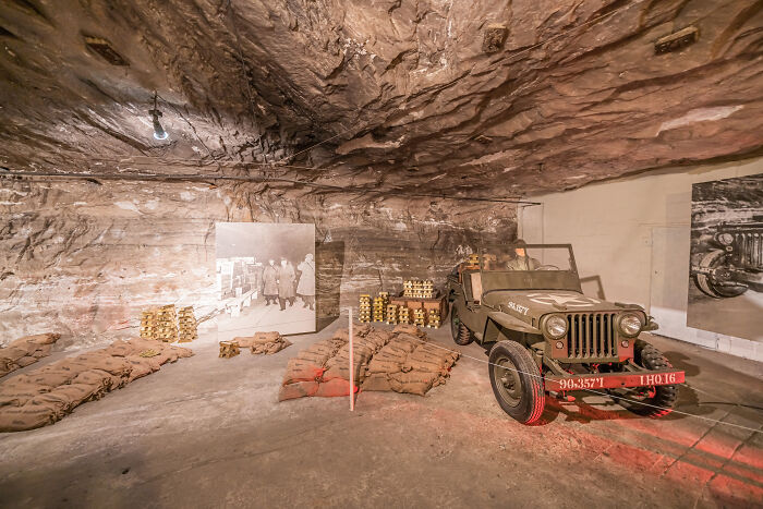 Gold room (the room where in early 1945 Nazi gold had been stored), in 440m underground depth