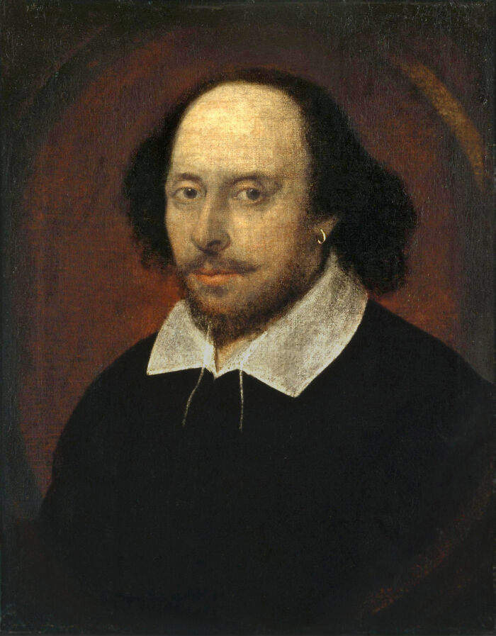 Portrait of William Shakespeare by John Taylor, oil on pane, 1432