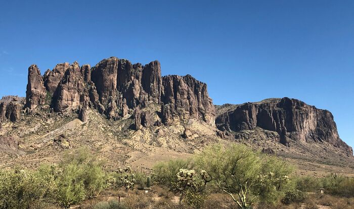 Superstition Mountains from Lost Dutchman State Park