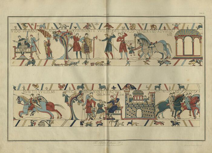 The tapestry of Bayeux by Stothard, C. A., 1823