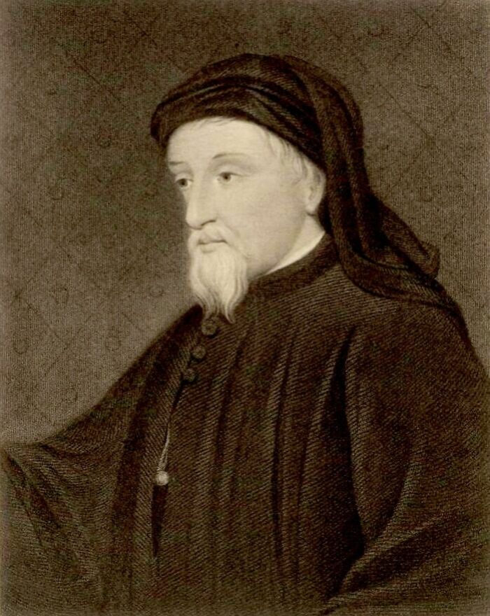 Geoffrey Chaucer, engraving