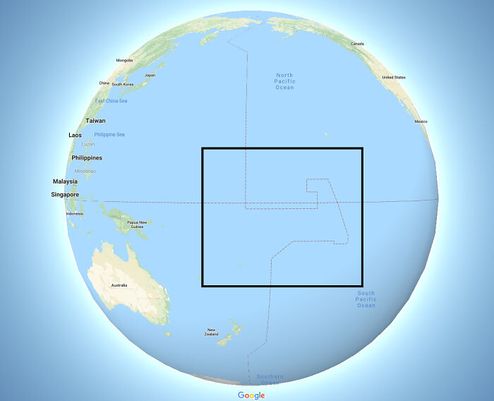 ¿Cuál es la frontera entre el Pacífico y Filipinas? ¿Por qué no es sólo una línea recta?