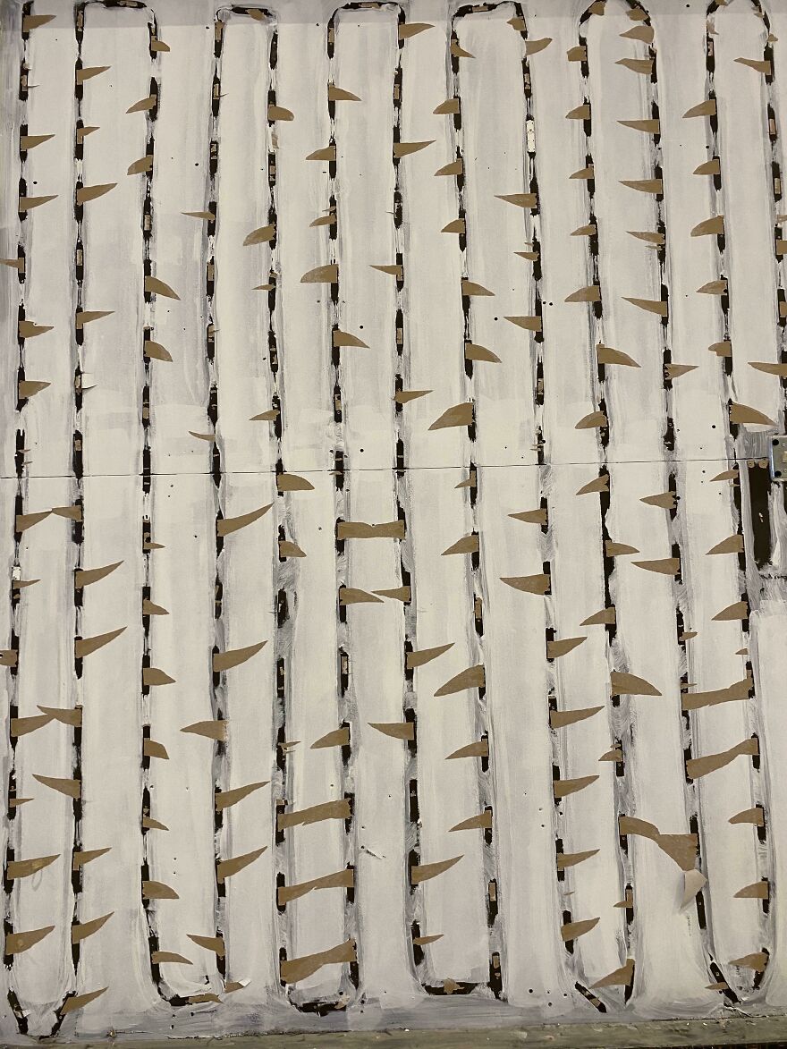 A Giant Poster Was Ripped Down At The Mall And Left This Behind