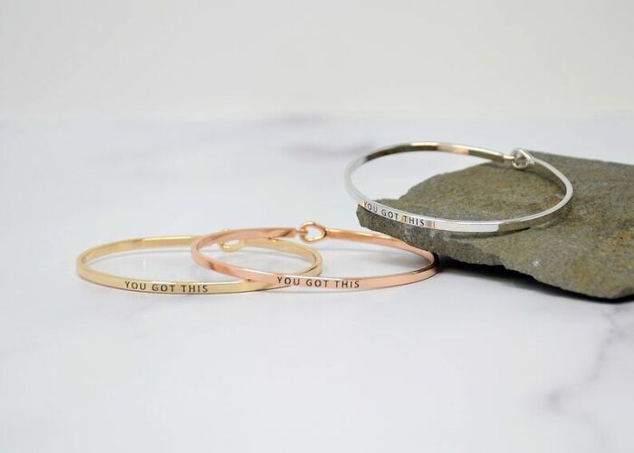You Got This - Bracelet Bangle With Message For Women Girl Daughter Wife Holiday Anniversary Special Gift