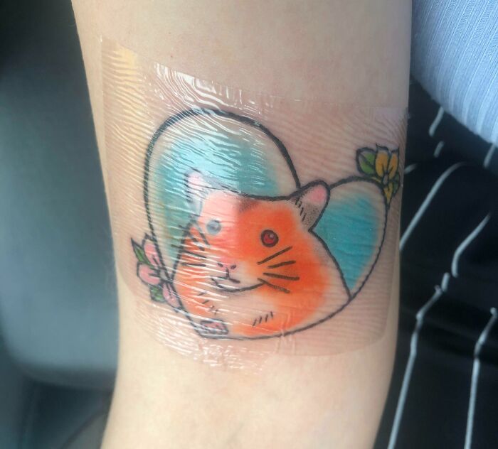 Just Got This Done Today, A Little Something To Remember My Old Man Hamster