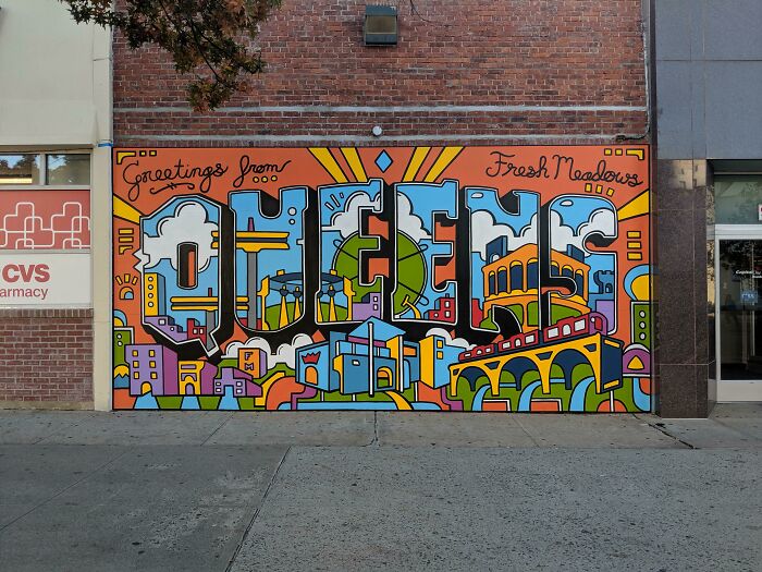 El mural que pinté para Fresh Meadows, Queens