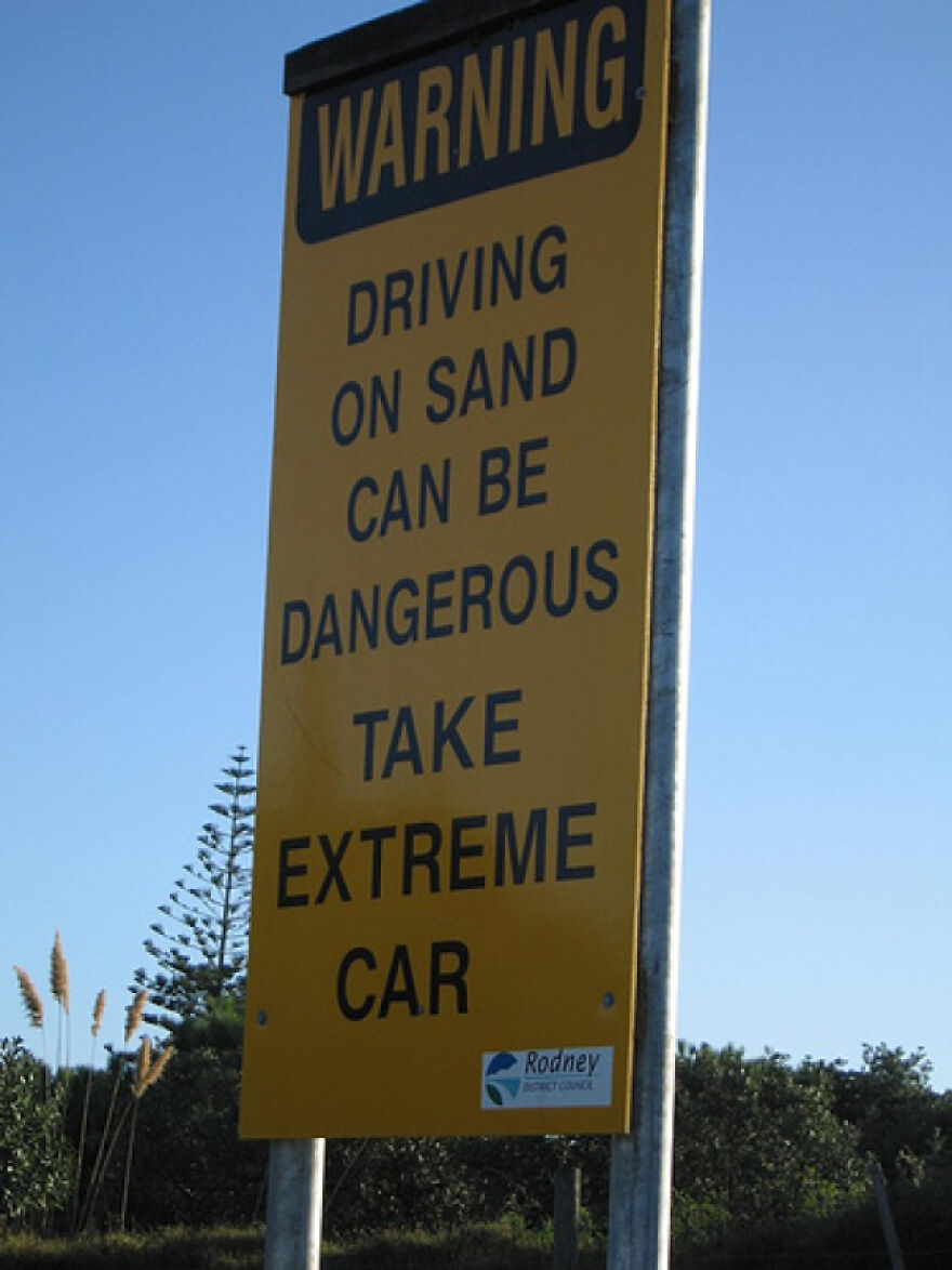 Spotted On A Beach In New Zealand... Sound Advice