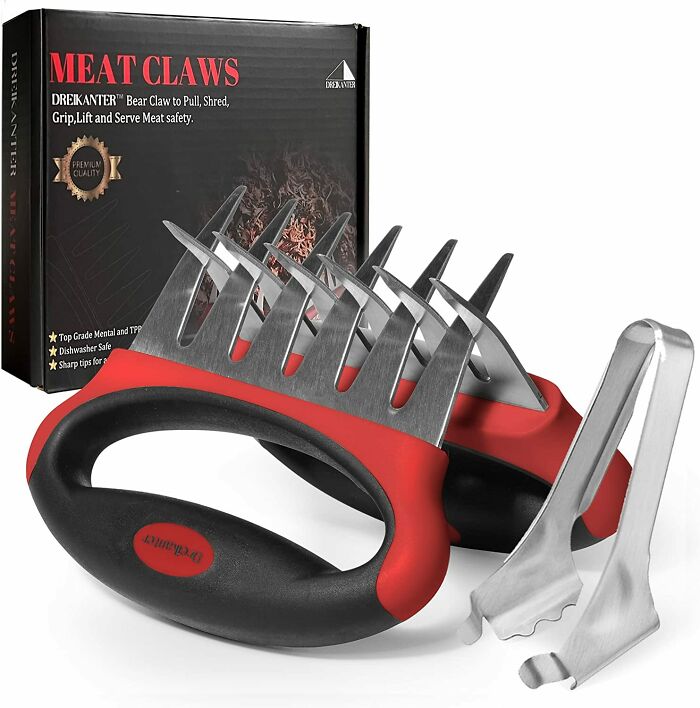 Meat-Shredding Claws with tongs near