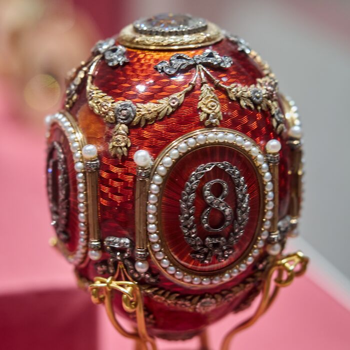Red faberge egg The Metropolitan Museum of Art, New York City