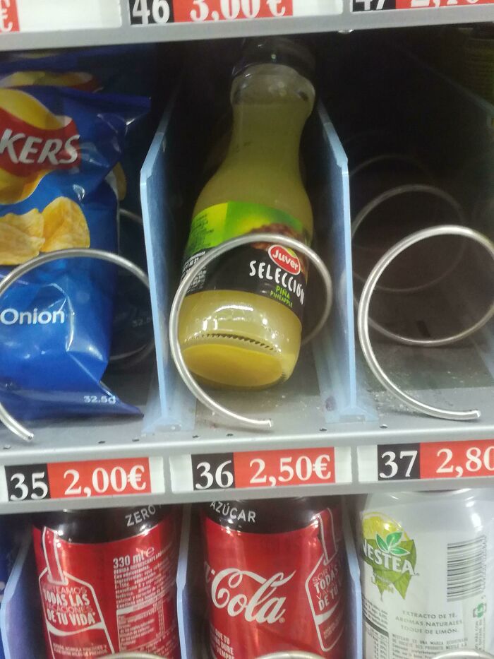 This Glass Bottle In A Vending Machine