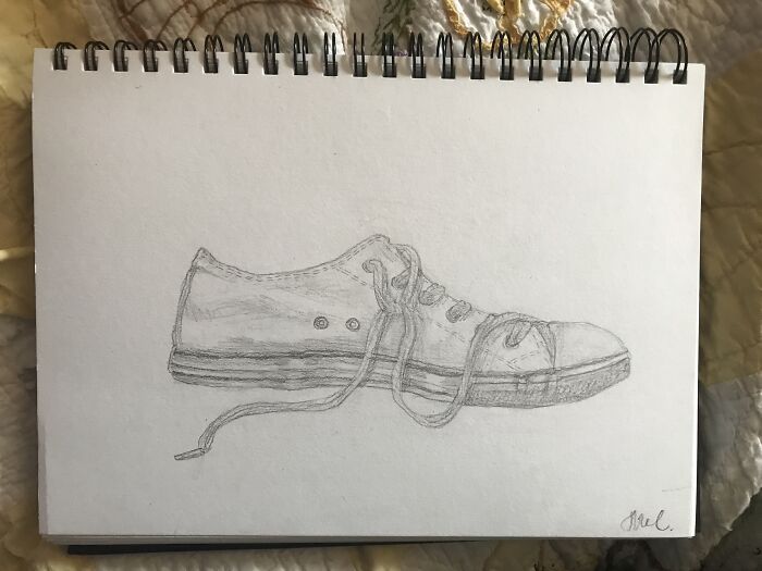 Converse Shoe. It's Not My Best Work, And I Know The Proportions Are A Little Wonky, But I'm Kinda Proud Of It