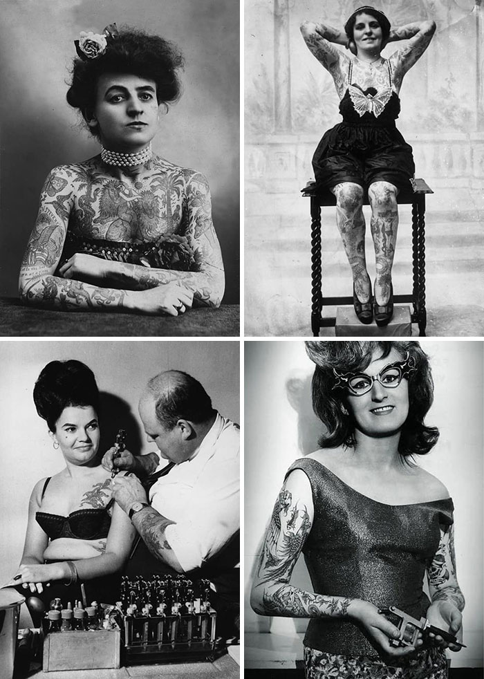 Fotografías vintage - Mujeres con tatuajes
