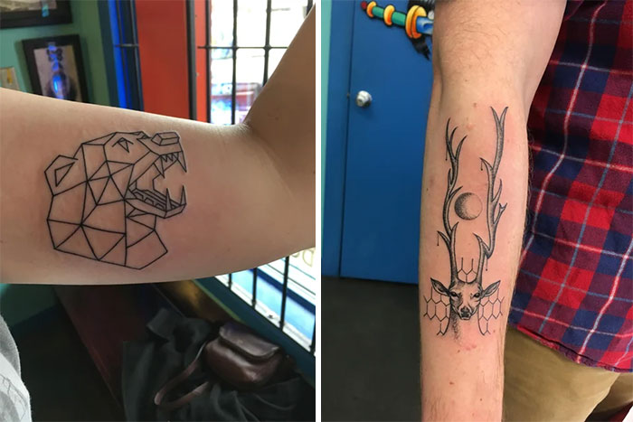Brother And Sister Tattoos By Keenan Bouchard At Rock Of Ages In Austin, TX