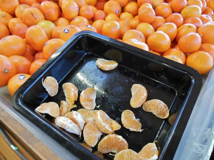 Clementines In The Pre-Cut Fruit Boxes