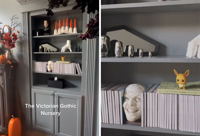 Mom Fed Up With People Saying Her Gothic Nursery Is Bad For Her Baby Starts A Satirical Series Featuring ‘Gothic Baby’ Mom Fed Up With People Saying Her Gothic Nursery Is Bad For Her Baby Starts A Satirical Series Featuring ‘Gothic Baby’