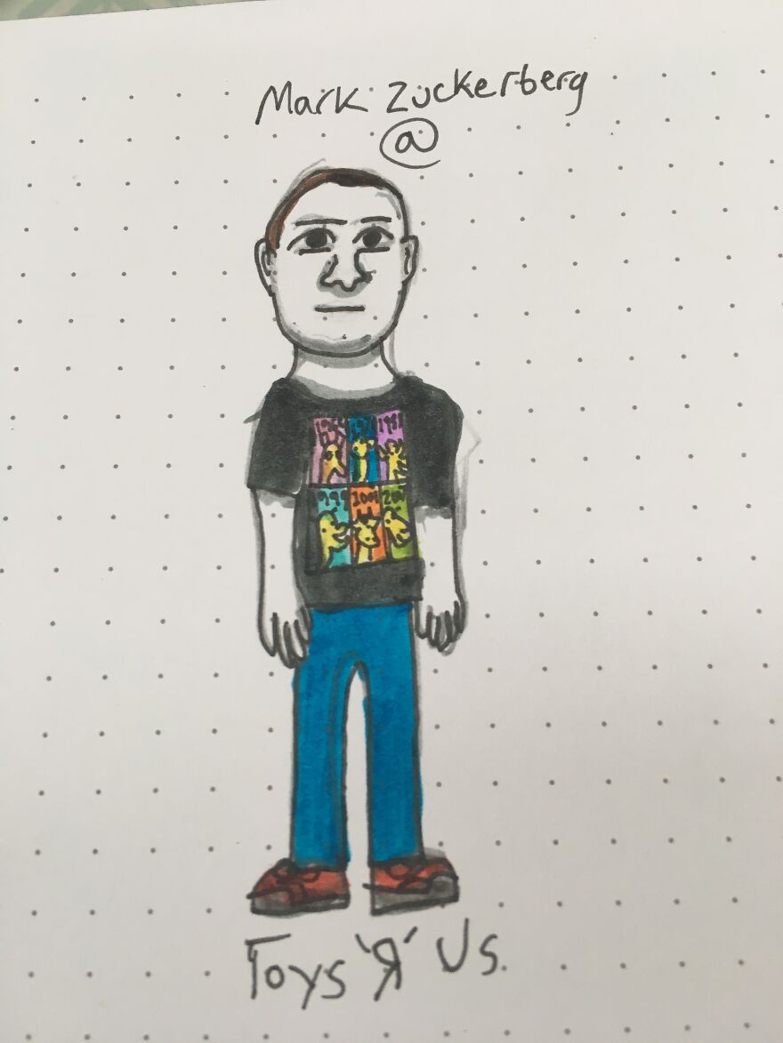 I Drew Rich Men Working At Everyday Stores