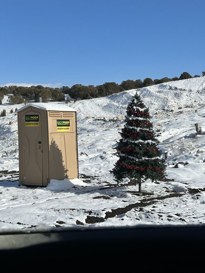 Even Our City Dump Has The Christmas Spirit