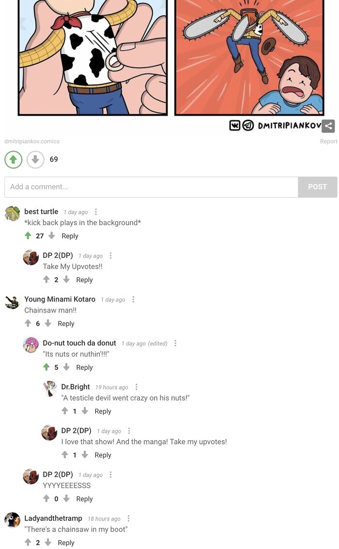 Chainsaw(I Will Not Be Out Posted. Magical Unicorn Will Not Be Added To My Name.)