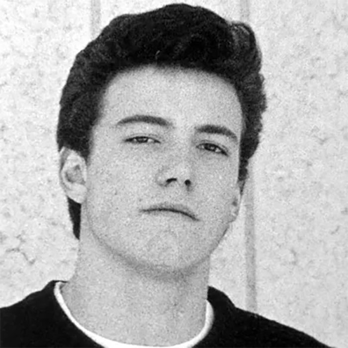 Picture of Ben Affleck in yearbook