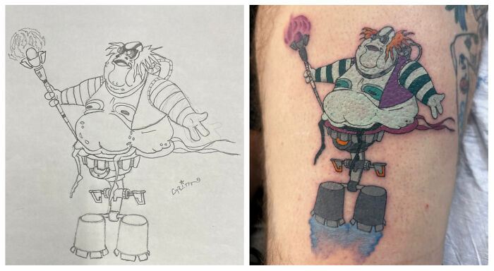 A Doodle Of ‘The Summoner’ From ‘American Dad.’ I Liked It So Much, I Got It Tattooed!