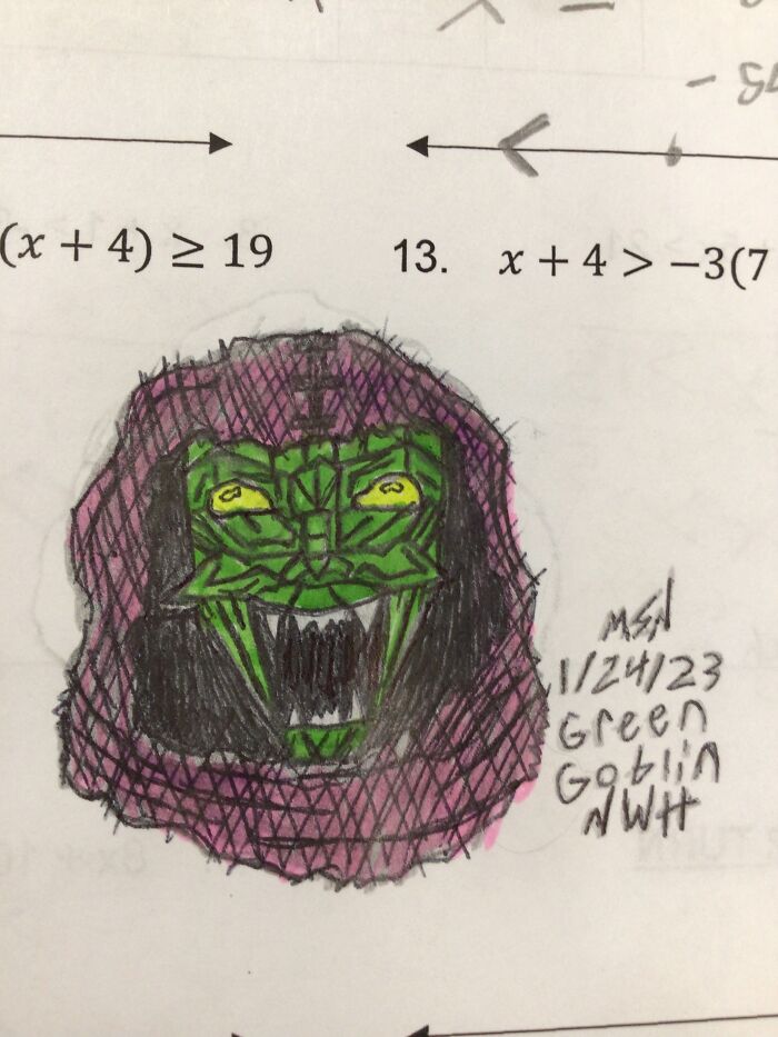 Another Drawing I Did In Algebra Lol