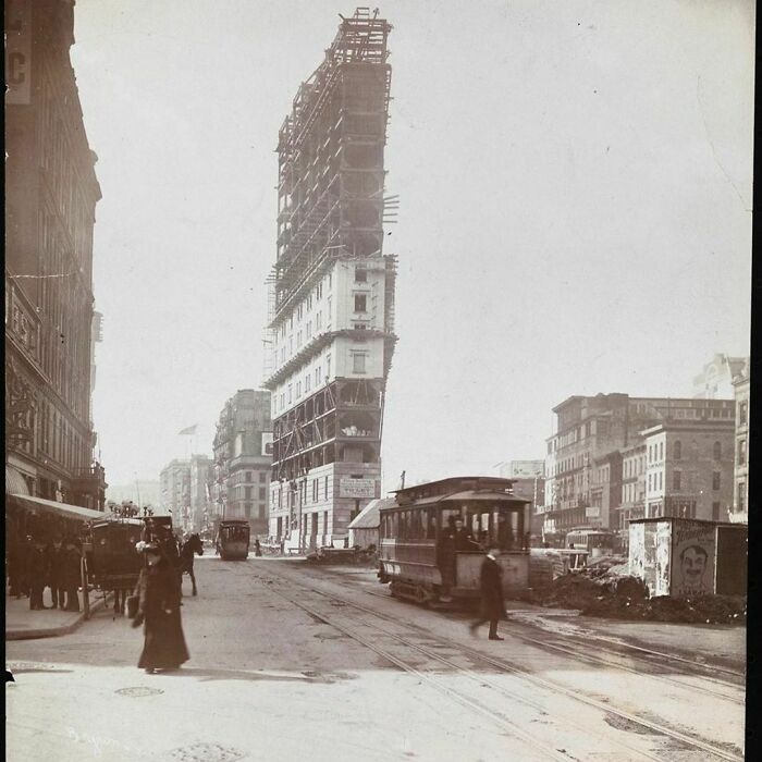 Times Building Under Construction, 1903