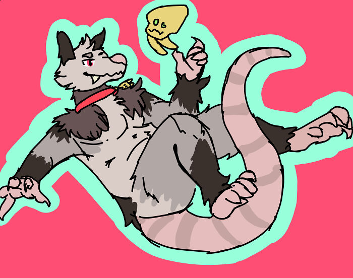 My Possum Fursona Named Binkie. (More Art Of Him In The Coments)