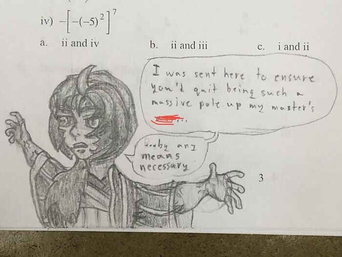 Something I Drew On My Math (Word Censored Because Bp Made Me Paranoid)