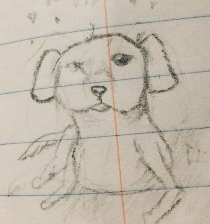 Doggy I Made During A Lengthy Math Lesson