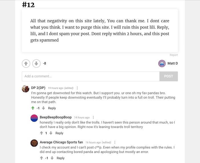 I Don’t Discriminate Against Trolls