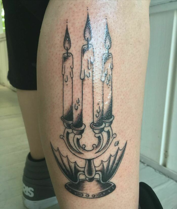 Gothic Candelabra Tattoo
