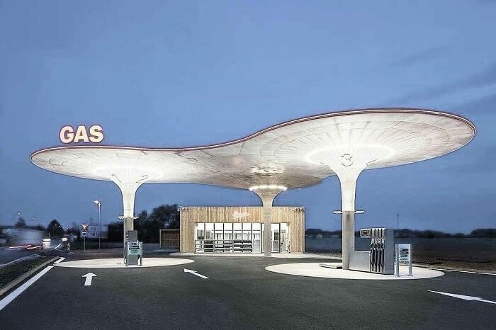 Petrol Station, Slovakia, Designed By Atelier Sad