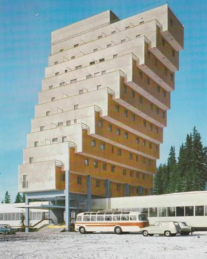 Panorama Hotel Ski Resort In Štrbské Pleso, Czechoslovakia, 1970