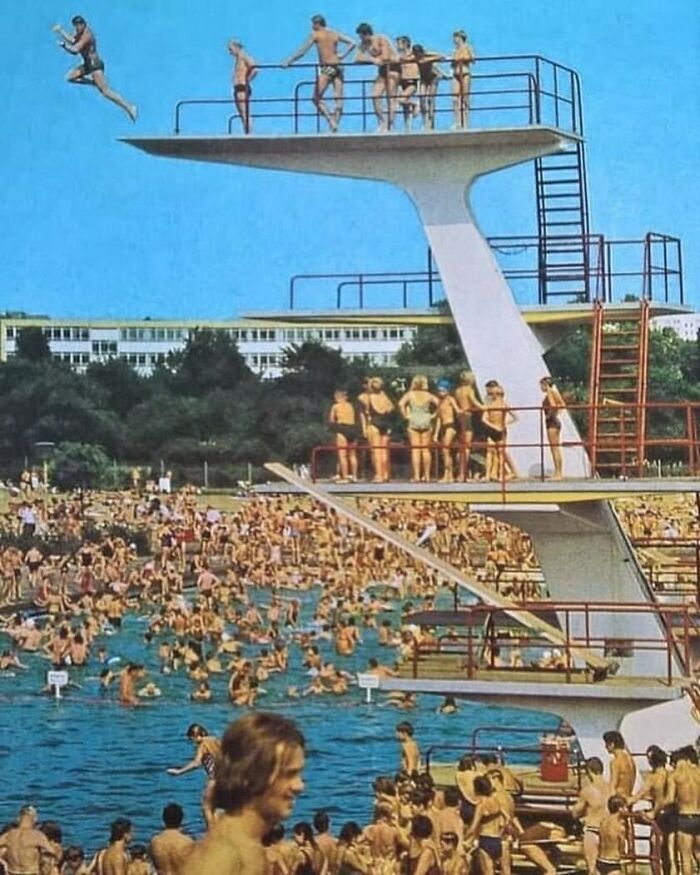Ddr Pankow/East Berlin Swimming Pools During Late 1960s