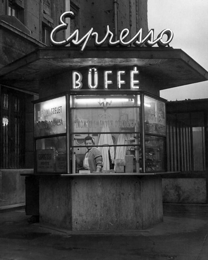 Espresso Buffet In Budapest, Hungary. Cca 1960s