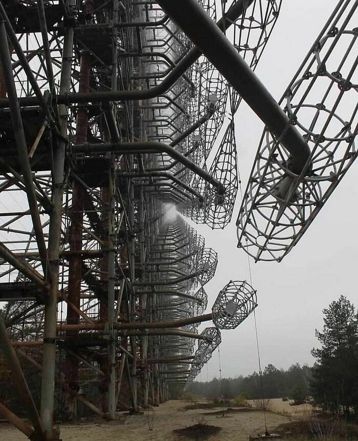 Duga, Outside Of Chernobyl, Was A Soviet Experimental Over-The-Horizon Radar System. It Was Developed For The Soviet Abm Early-Warning Network. The System Operated From 1976 To 1989