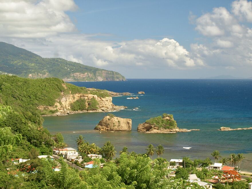 Calibishie Village On The Northeast Coast Of Dominica