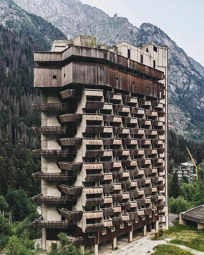 Ammanauz Hotel (Abandoned) In Dombai, The Karachay-Cherkess Republic 1982-85