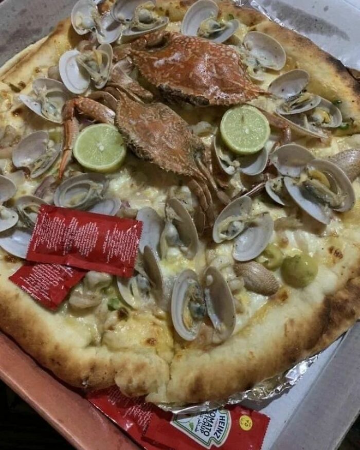 Seafood Pizza. Y'all Got It