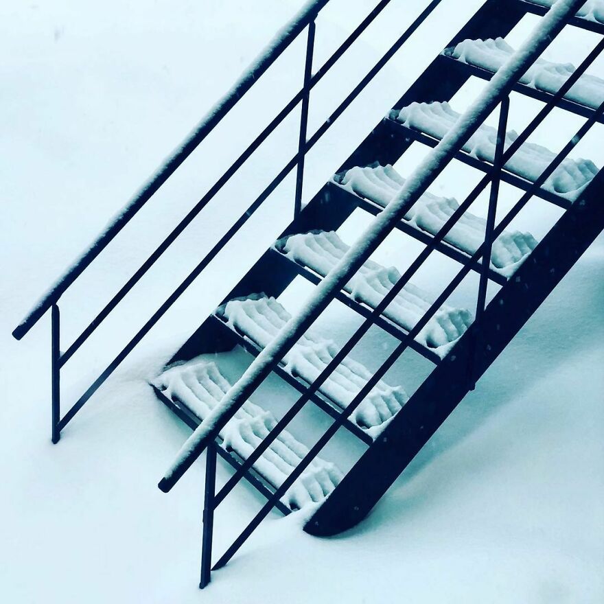 This Is The Story Of A Good Snowfall On Wrought Iron