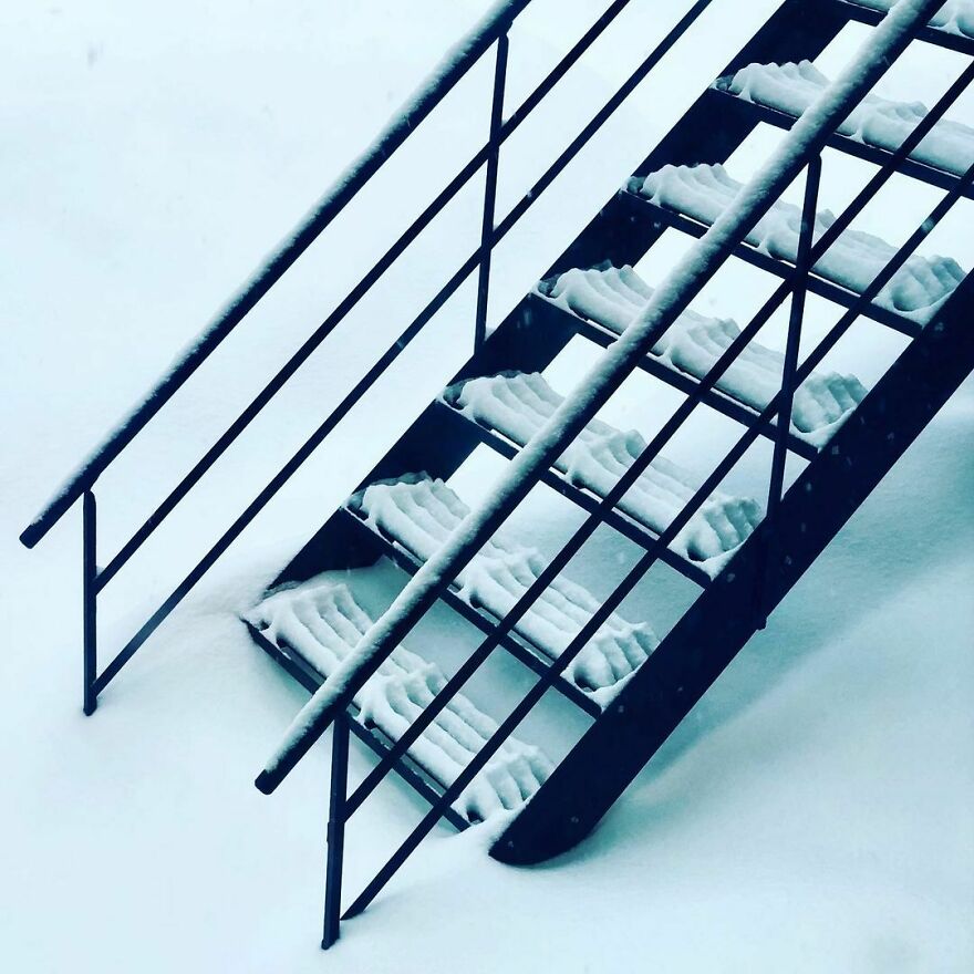This Is The Story Of A Good Snowfall On Wrought Iron