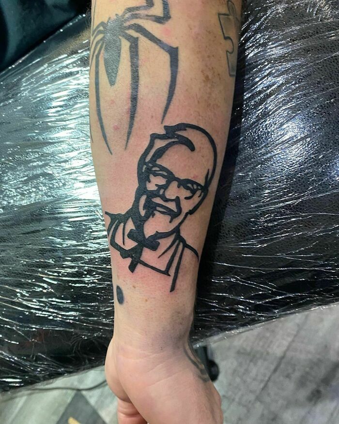 Who Thinks My Dad Should Get Lifetime Free KFC For This Tattoo
