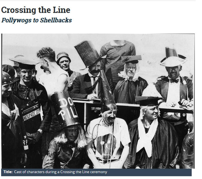 Air Force Capt. Personally Offended By Navy Ship Crossing The Line Ceremony. "This Is The 20th Century, Not The 18th" Air Force Capt. Personally Offended By Navy Ship Crossing The Line Ceremony. "This Is The 20th Century, Not The 18th"