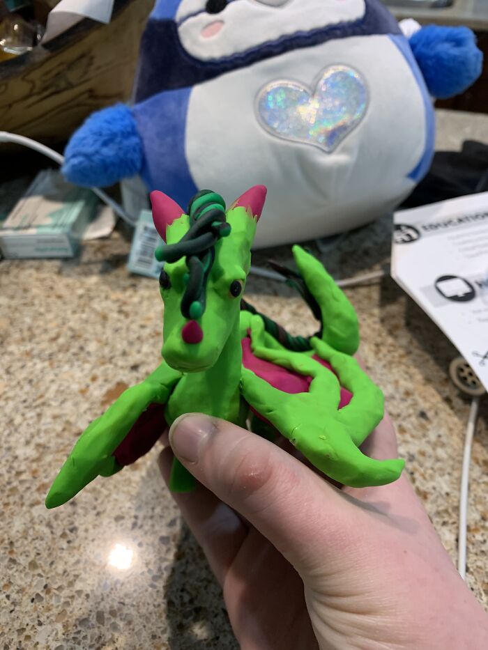 I Sculpted This Dragon Based Off Of Alex Fierro From Magnus Chase