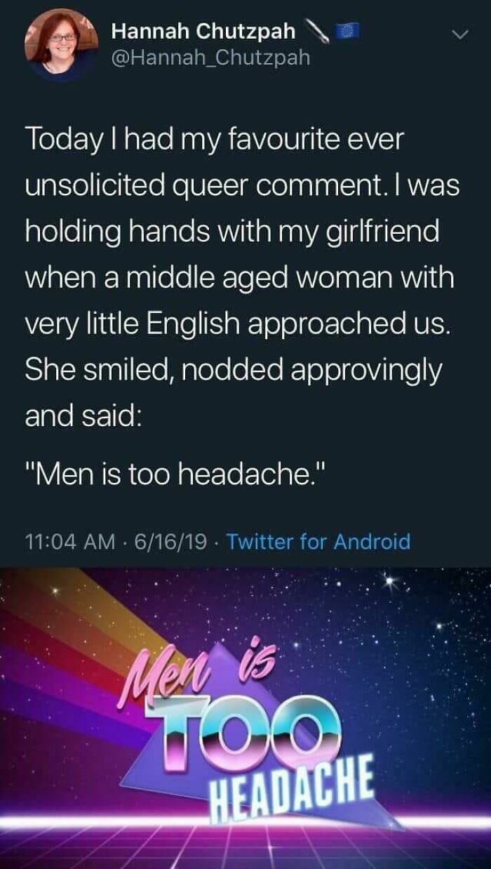 Men Is Too Headache!